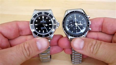 omega speedmaster professional vs rolex submariner